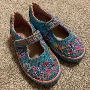 Lelli Kelly Toddler Girl Shoes, 26/9, turquoise, Butterfly